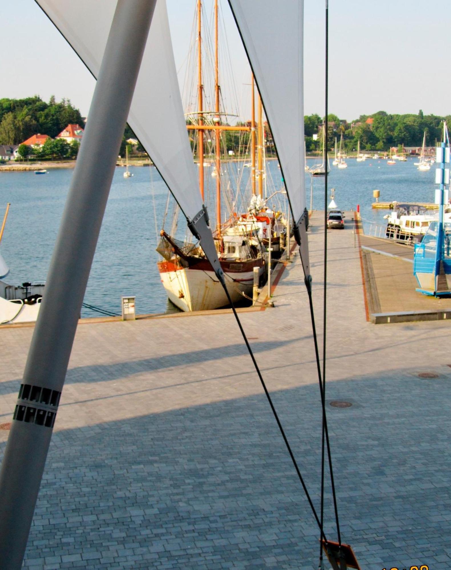 Apartment 12 - "Silbermoewe I" - Blickrichtung Yacht- Und Binnenhafenoffenes Meer Eckernförde Exterior foto